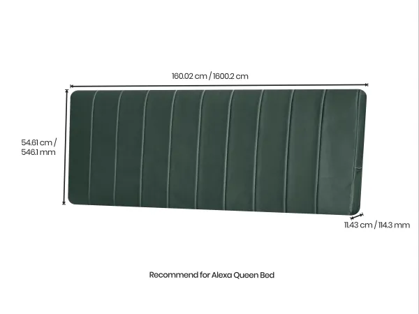 Regal Headboard in Bottle Green